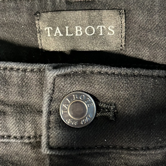 TALBOTS JEANS black size 12 - Picture 1 of 3